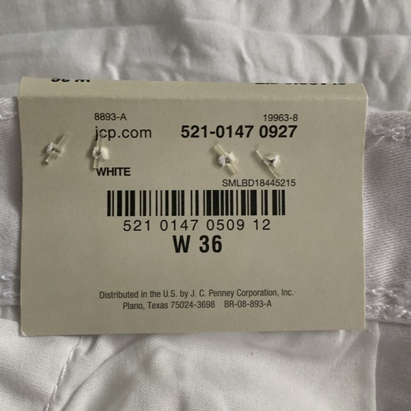 ARIZONA NWT! Men’s ‘Flex Classic Fit’ Shorts White Casual Stretch SIZE W36 - Picture 6 of 13